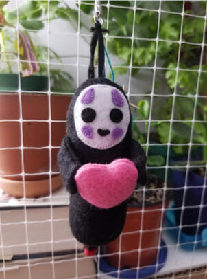 No Face keychain